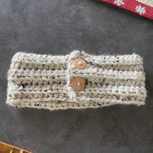 Hand knit ear warmer headband